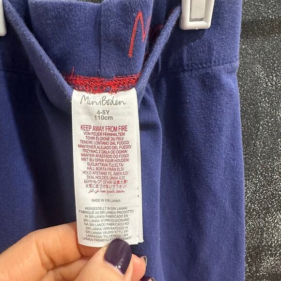 Mini Boden Appliqué Leggings, GUC (stain, minor WW), Sz 4-5Y (110cm) (4A) - Picture 3 of 6